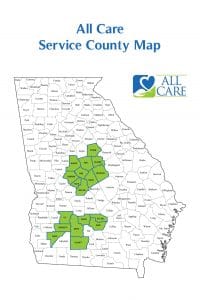 In-Home Care Georgia Service Map