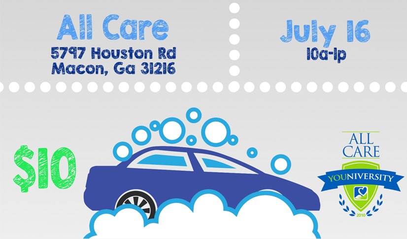 Car Wash Fundraiser Hosted by All Care YOUniversity